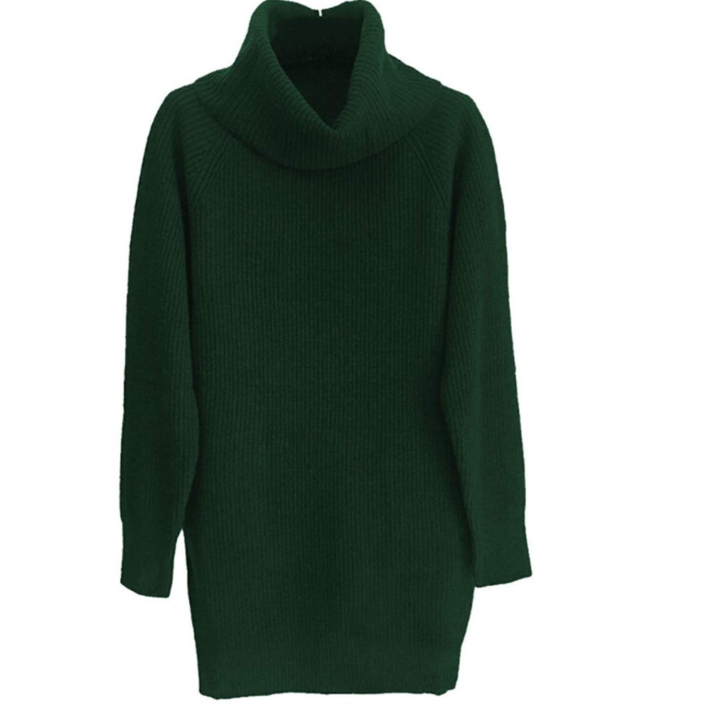 Loose Oversize Turtleneck Wool Pullover Sweater - image 3